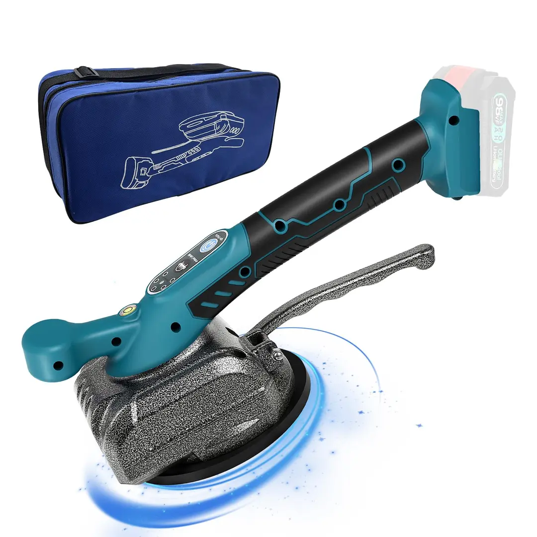 Descoperă maşina electrică pentru plăci Makita 18V cu ventuză de 12 cm! E perfectă pentru montajul rapid şi precis al plăcilor ceramice. Cu 5 trepte de reglaj, se adaptează la orice tip de placă, susţinând o sarcină maximă de 80 kg pentru plăci de până la 99 cm. Montajul devine o joacă!